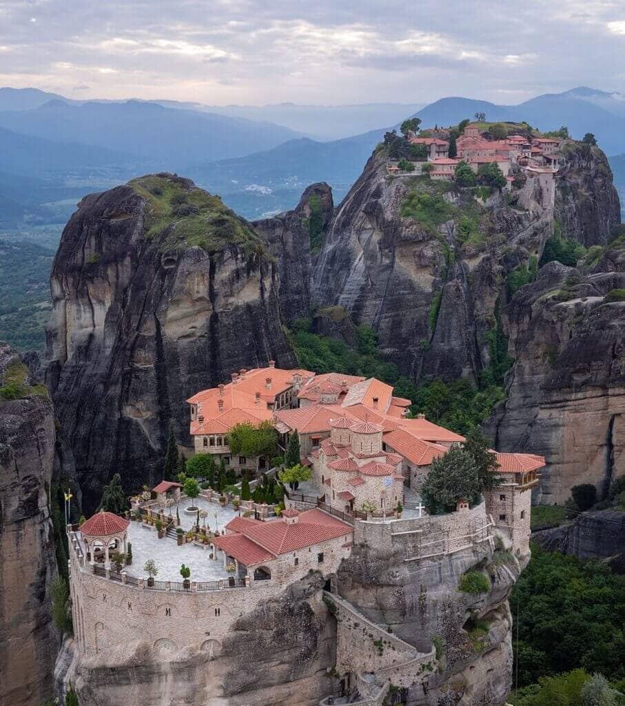 Meteora in the morning, then the car ferry to Corfu