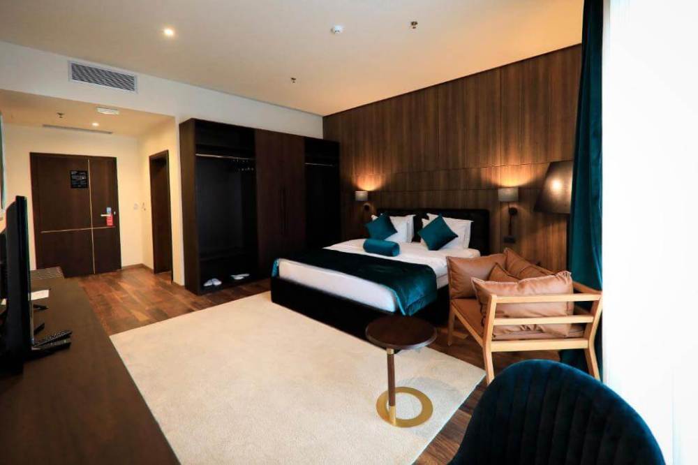 Central hotel by the old stone bridge in Prizren