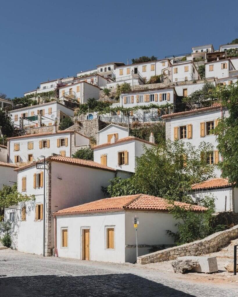 Vuno village on the Albanian Riviera