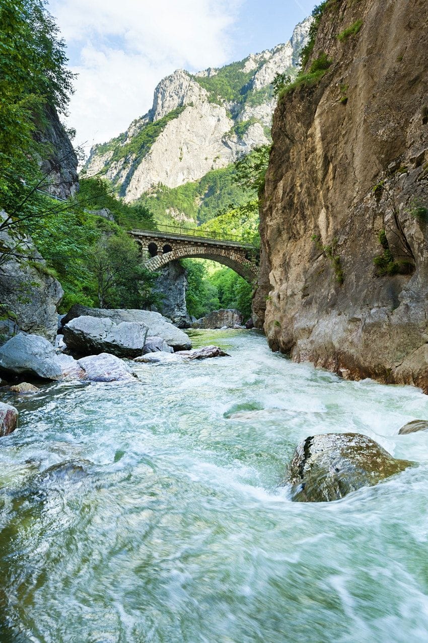 Rugova Canyon in the Accursed Mountains, Kosovo