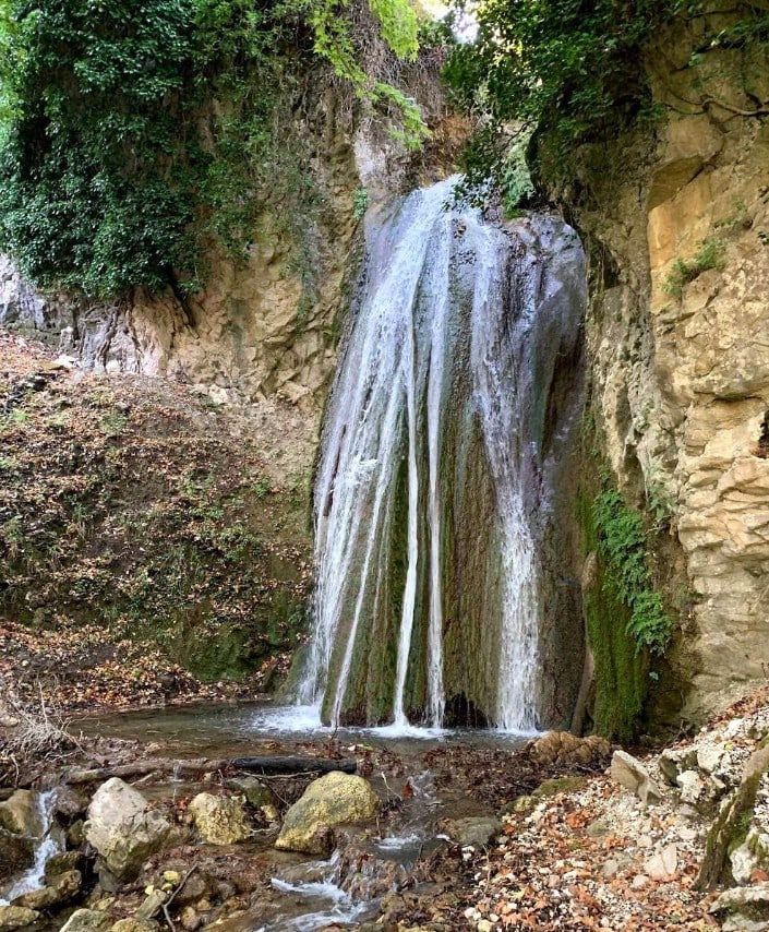 The Waterfall of Good Water near Borsh in southern Albania