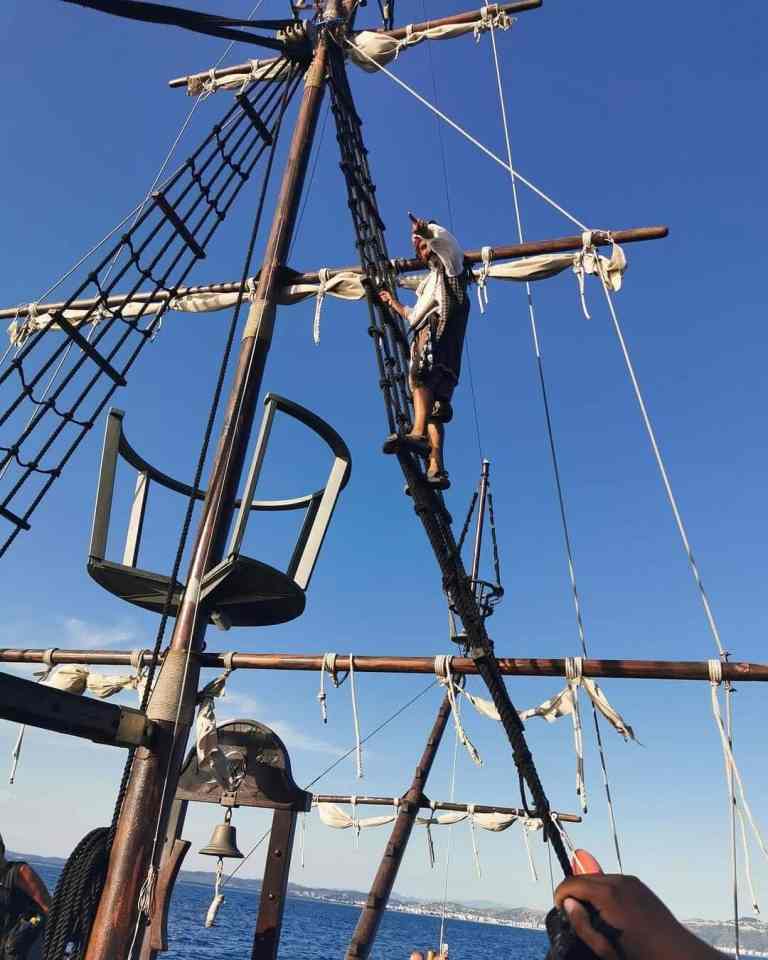 Pirate-style boat tour on the Ionian coast