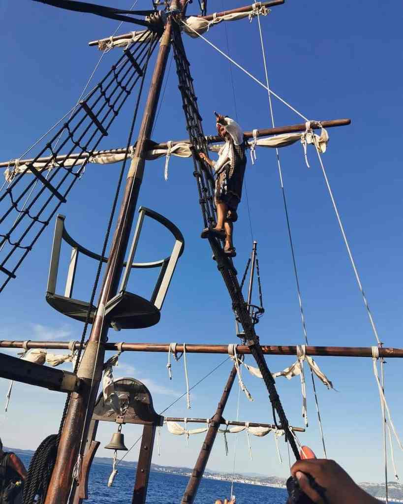 Pirate-style boat tour on the Ionian coast