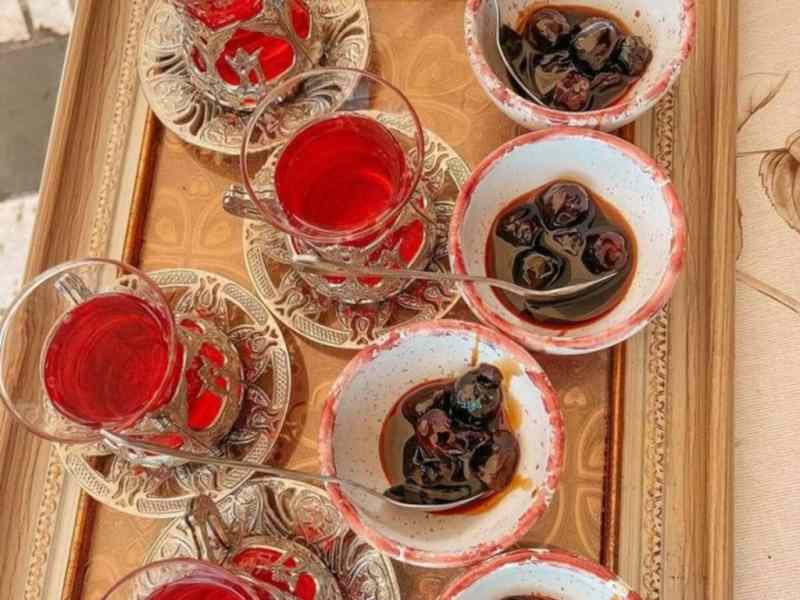 Traditional gliko sweets in Gjirokastra, southern Albania
