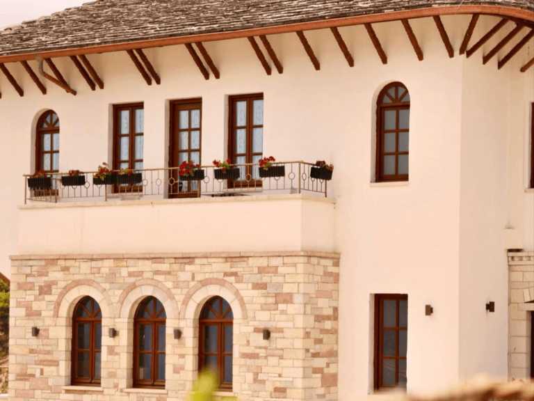 A traditional Ottoman stone house in the old town of Gjirokastra