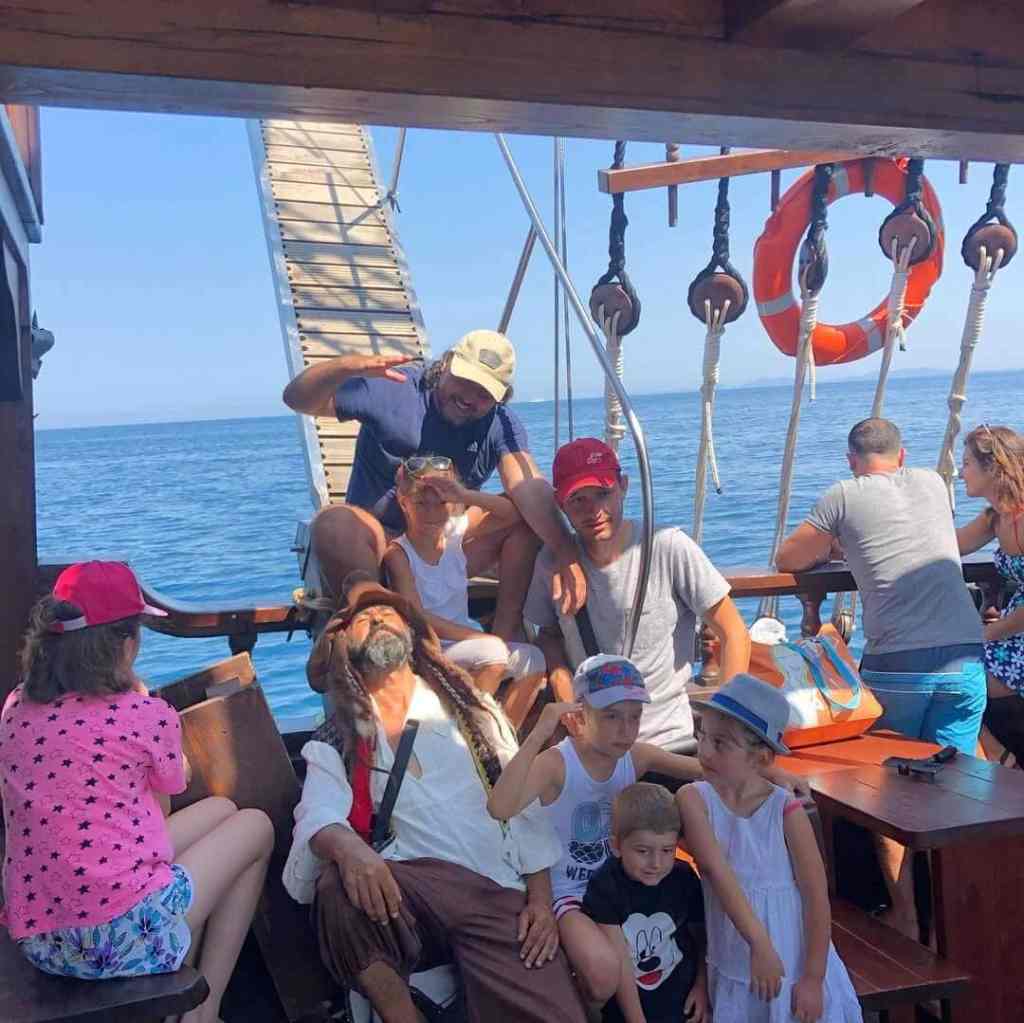 Hidden beach near Vlora reached by boat on the Albanian coast