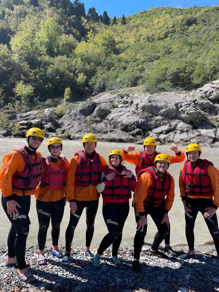 Kayaking and rafting on the Vjosa River
