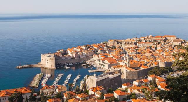 The walled old town of Dubrovnik, Croatia
